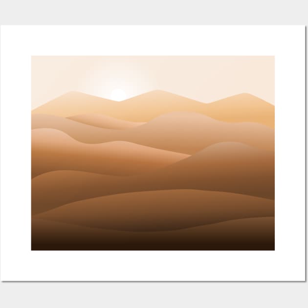 Sand dunes in the desert Wall Art by TheLouisa